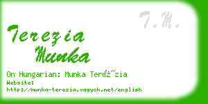 terezia munka business card